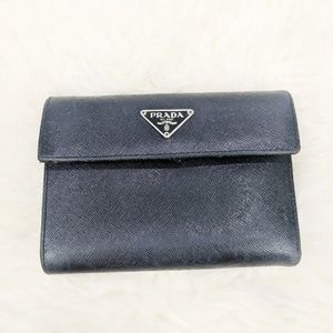 Prada Saffiano Leather Bi-Fold Wallet